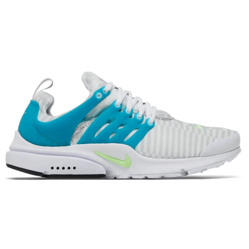 Men's sneaker collections based on popular cultureMen’s Nike Air Presto ‘White/Lime Glow - Aquamarine’