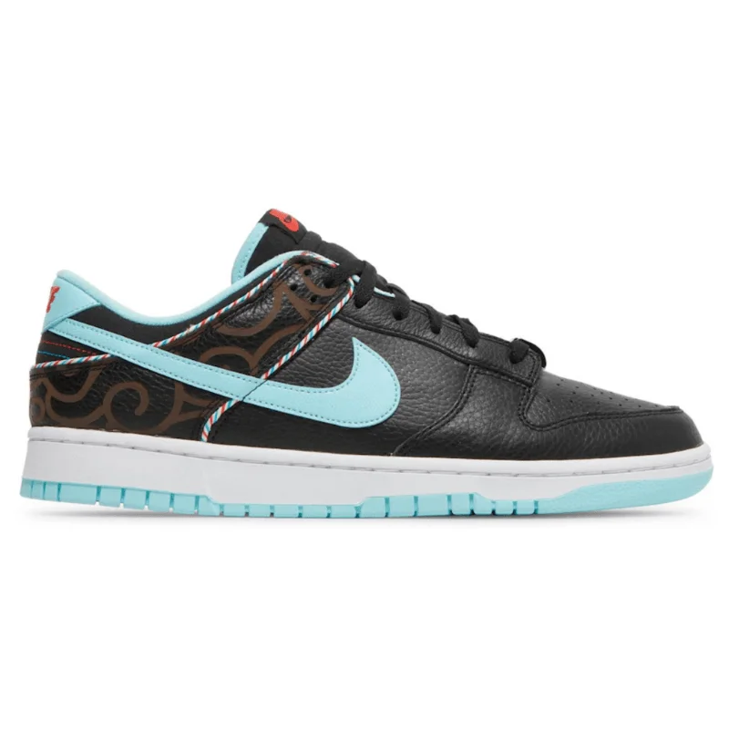 Men's running sneakers with shock - absorbing solesMen’s Nike Dunk Low Retro SE ‘Black/Copa-White-Chile Red’ (Black Barbershop)