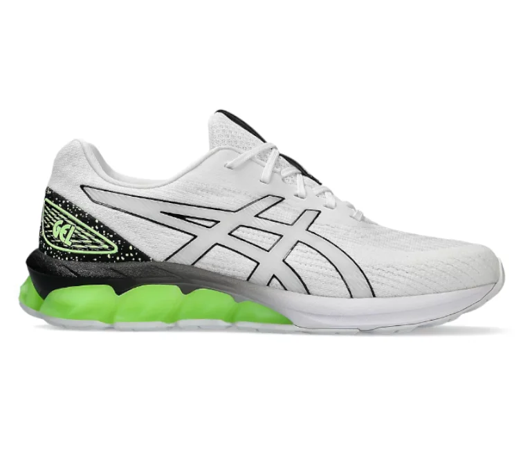 Men's slip - on sneakers with elastic side panelsMen's Asics Gel-Quantum 180 7 (White/Illuminate Green)