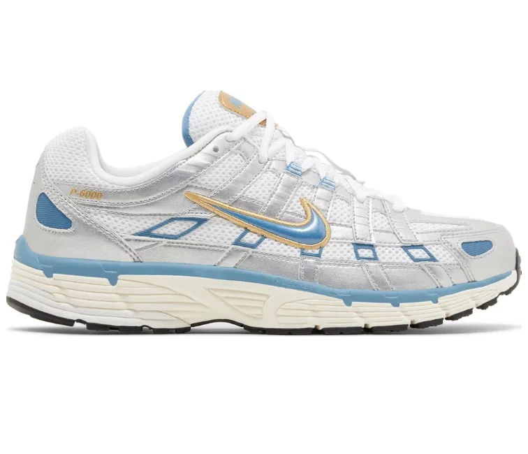 Men's gray mesh sneakers for breathability during workoutsMen's Nike P-6000 (Storm Blue)