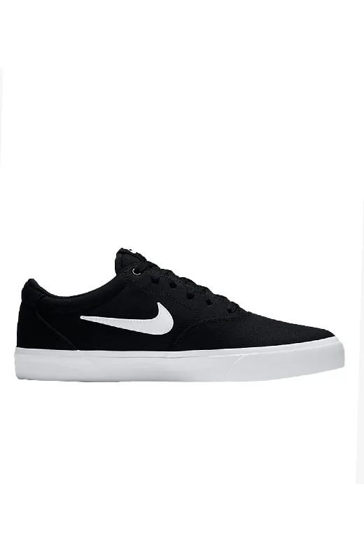 Men's track - and - field sneakers with a spike - compatible soleNike SB Charge Canvas Black White