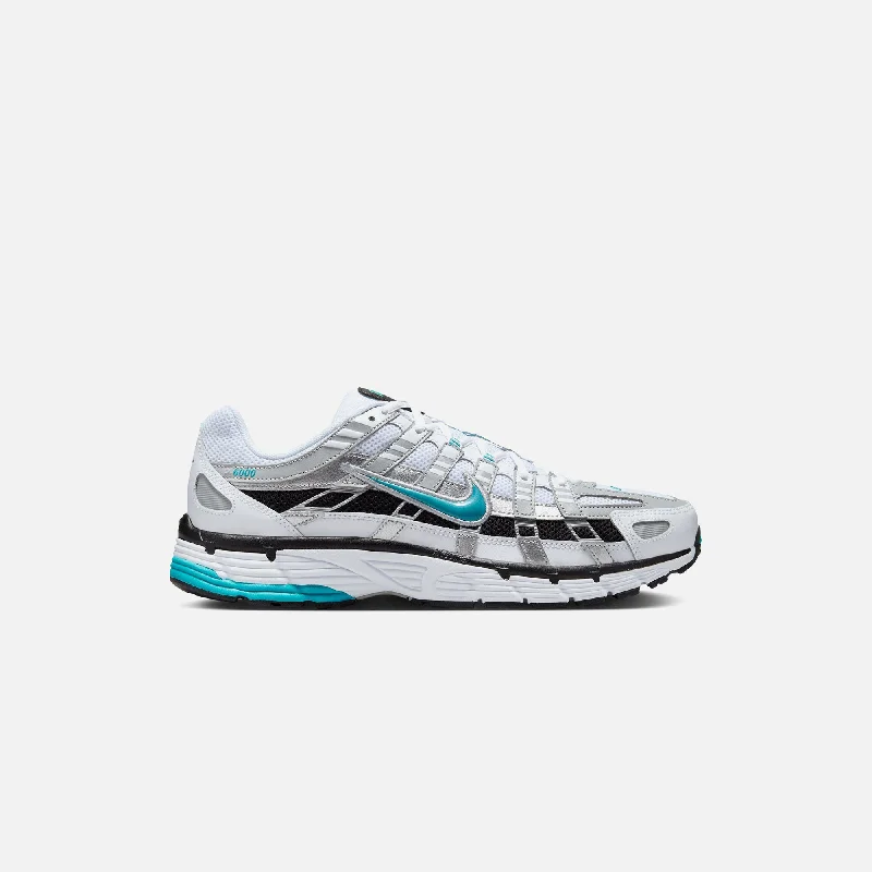 Men's breathable sneakers for hot summer daysNike P-6000 - White / Dusty Cactus / Metallic Silver / Black