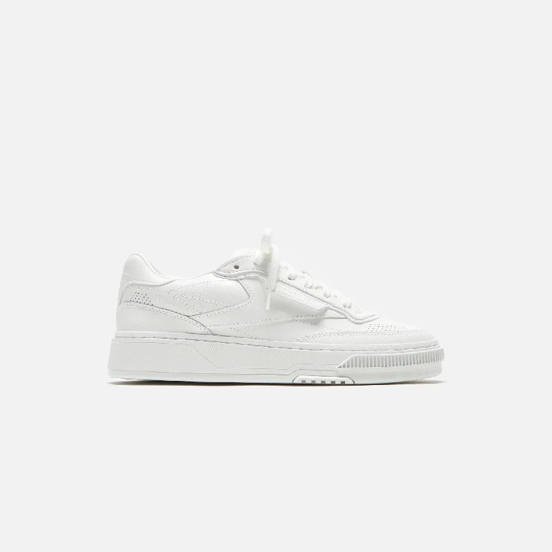 Men's leather - and - mesh combination sneakers for style and functionReebok Club C LTD - Cracked Leather White