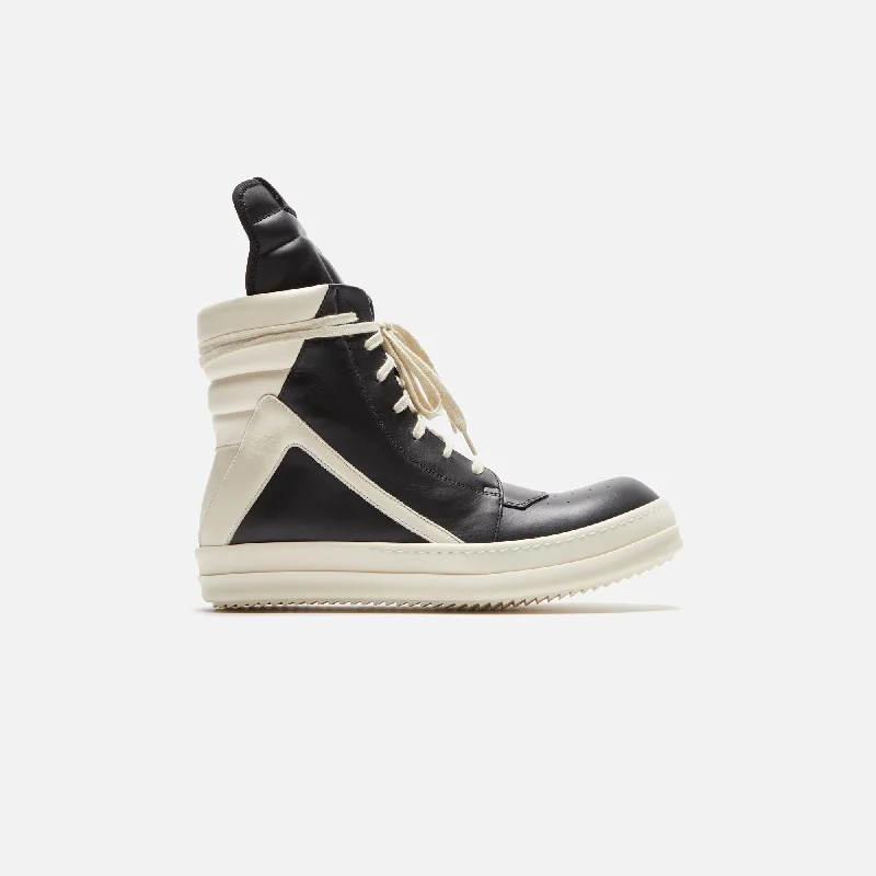 Men's shock - absorbing trail running sneakersRick Owens Geobasket - Black / Milk / Milk