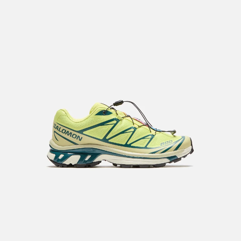 Men's camo - print sneakers for an edgy styleSalomon XT-6 - Sunny Lime / Southern Moss / Atlantic Deep