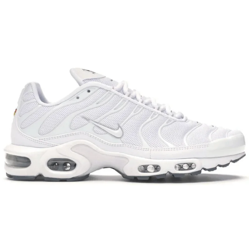 Men's slip - resistant sneakers for industrial workMen’s Nike AirMax Plus TN ‘White/White’ (Casper)