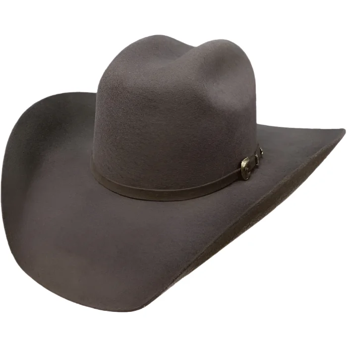 Men's genuine leather western boots with a snake - skin inlaySummit Hat 4X Grey Silverton Hat