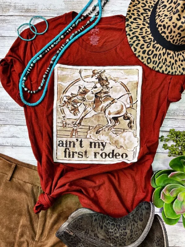 Vintage - style men's western boots with a square toe and spur ledgeTexas True Threads Ladies' Ain't My First Rodeo Tee