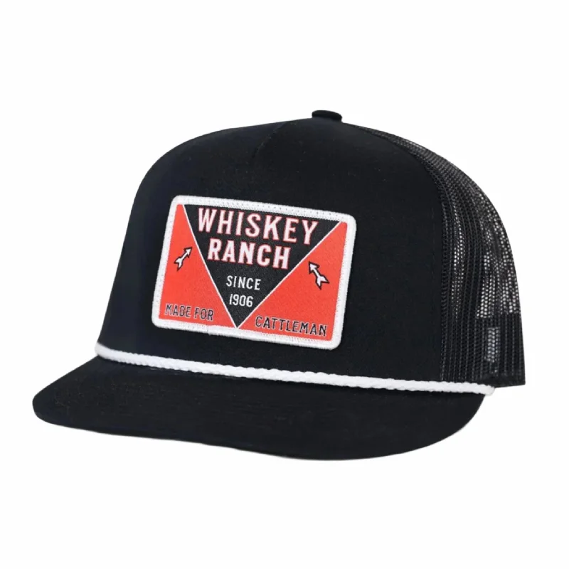 Men's western boots with a decorative concho belt and buckleWhiskey Bent Hat Co Bandit Snapback Cap