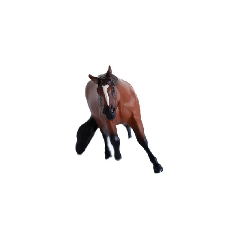 Men's western boots with a concho - studded strap and a pointed toeLittle Buster Bay Gelding Quarter Horse