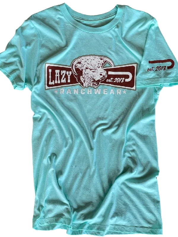 Men's western boots with a tooled leather design on the shaftLazy J Ranch Wear Banner T-Shirt