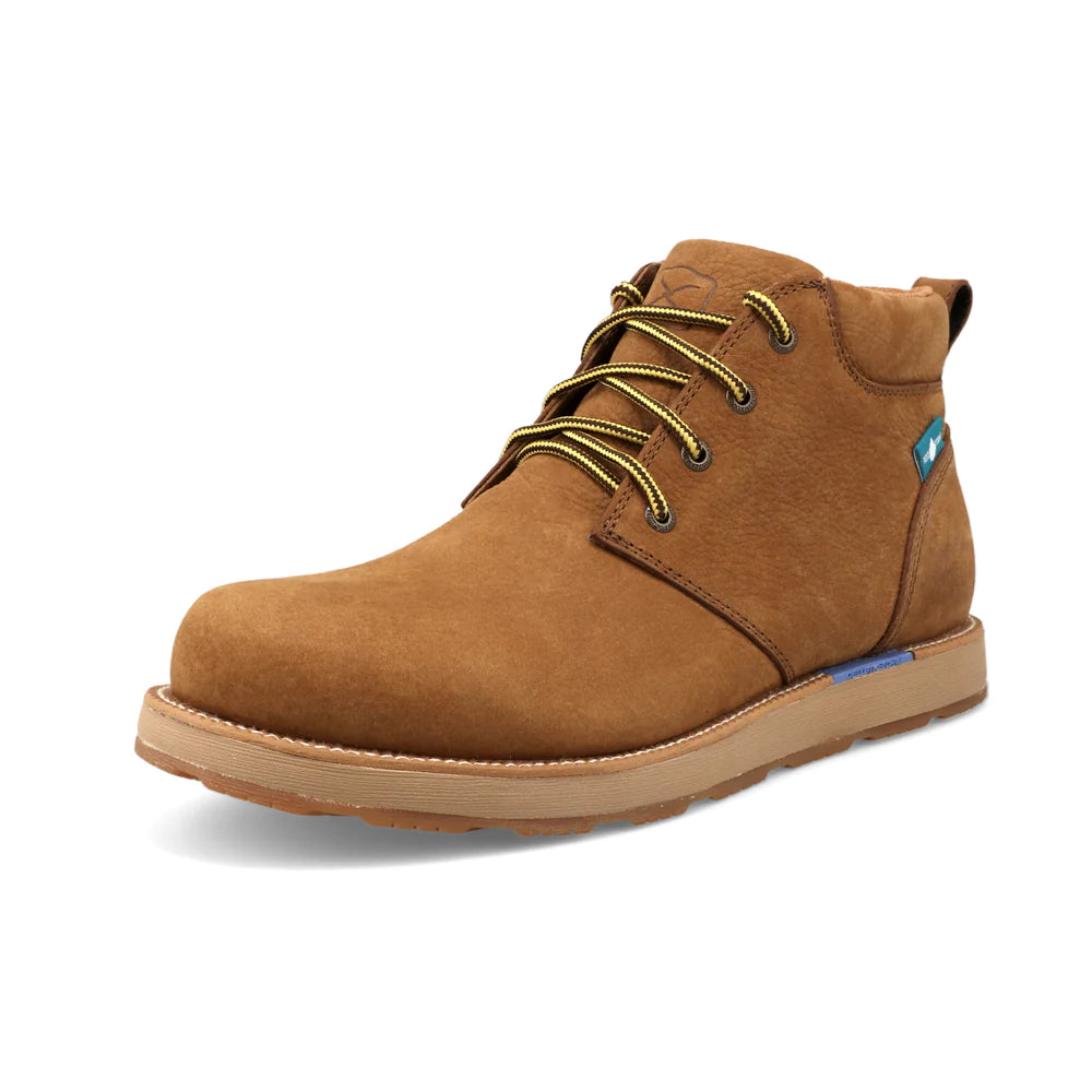 Men's western boots in a rich brown or black leatherTwisted X Cellstretch Wedge Sole Boot