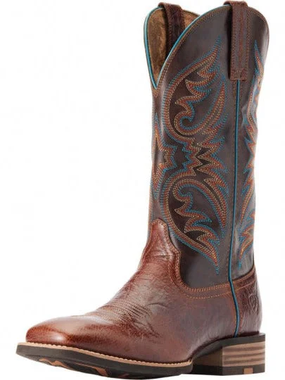 Men's western boots with a decorative concho belt and buckleAriat Men's Ricochet Boot