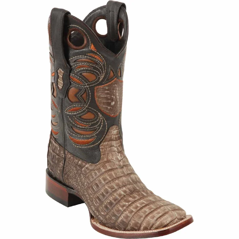 Men's western boots with a leather lining and a padded insoleMen's Wild West Caiman Belly Ranch Toe Boot 28248250