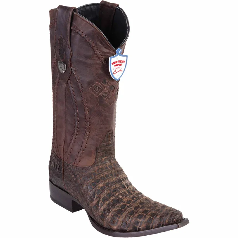 Alligator - embossed men's western boots for a bold statementMen's Wild West Caiman Belly Skin Snip Toe Boot 2948235