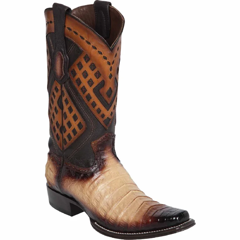 Men's western boots with a leather lining and a padded insoleMen's Wild West Caiman Belly Square Toe Boot 2768215