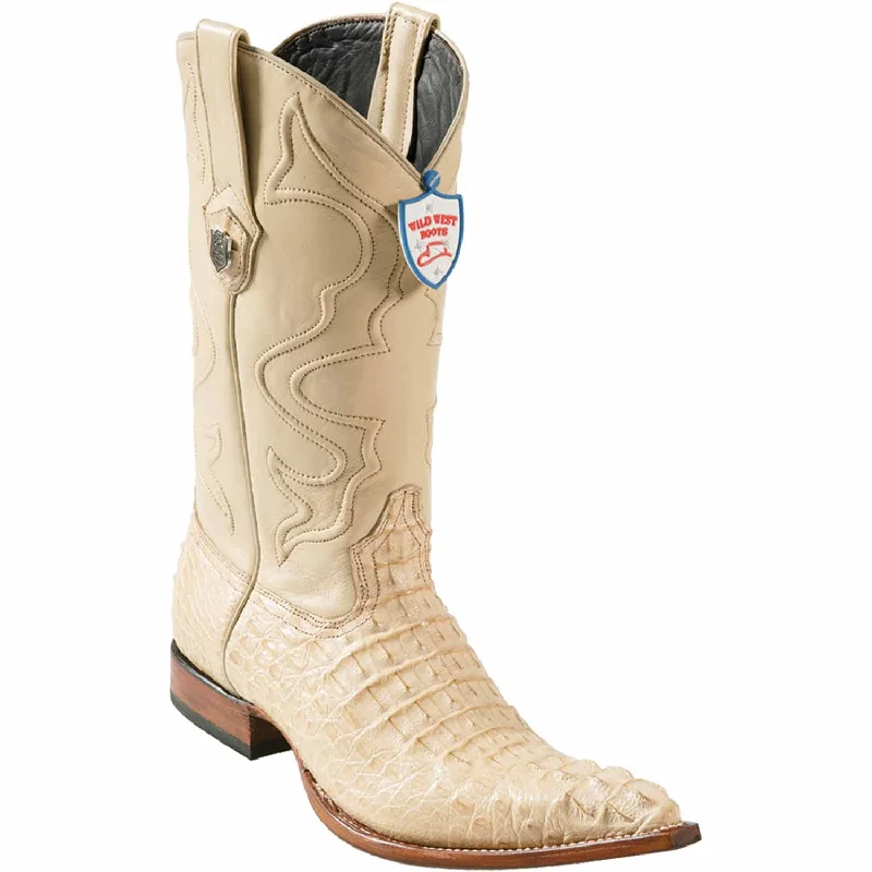 Alligator - embossed men's western boots for a bold statementMen's Wild West Caiman Hornback Skin 3X Toe Boot 2950211