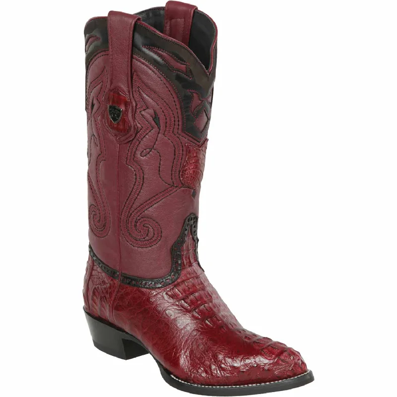 Men's western boots with a high - quality leather upper and a suede liningMen's Wild West Caiman Hornback Skin J Toe Boot 2990206