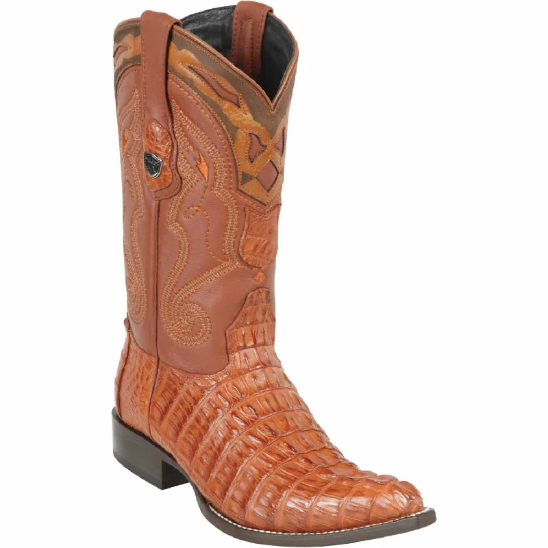 Men's western boots with a leather lining and a padded insoleMen's Wild West Caiman Tail Skin 3X Toe Boot 2950103