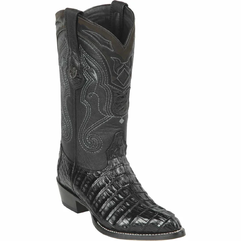 Men's western boots with a rubber sole for traction on various surfacesMen's Wild West Caiman Tail Skin J Toe Boot 2990105