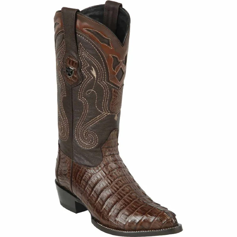 Men's western boots with a leather lining and a padded insoleMen's Wild West Caiman Tail Skin J Toe Boot 2990107