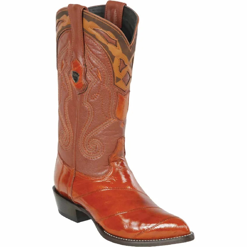 Men's western boots with a decorative concho belt and buckleMen's Wild West Eel Skin J Toe Boot 2990803