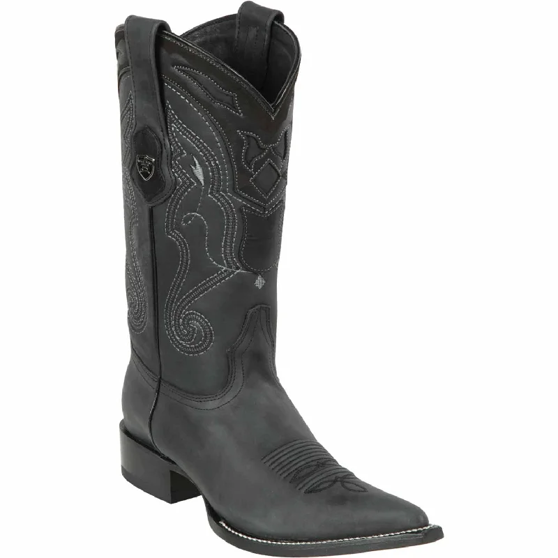 Men's western boots with a suede shaft and a leather soleMen's Wild West Genuine Leather 3X Toe Boot 2955005