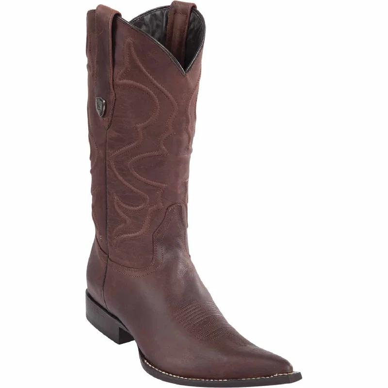 Men's western boots with a high - heeled design and a pointed toeMen's Wild West Genuine Leather 3X Toe Boot 2955007