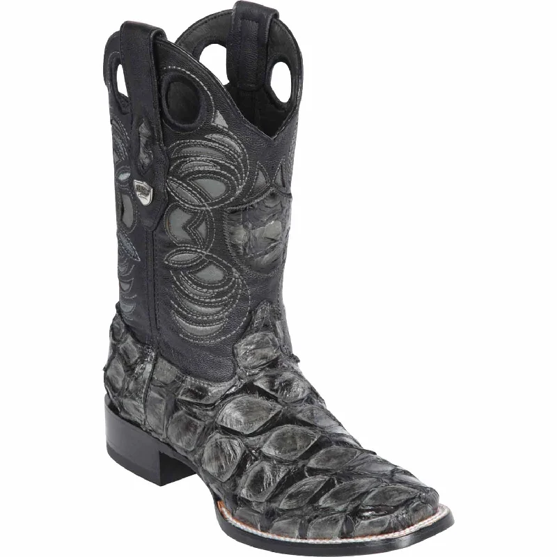 Men's western boots with a high - heeled design and a pointed toeMen's Wild West Monster Fish Ranch Toe Boot 28241009