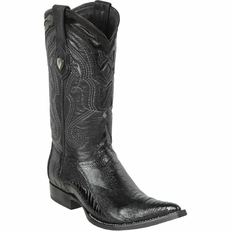 Alligator - embossed men's western boots for a bold statementMen's Wild West Ostrich Leg Skin 3X Toe Boot 2950505