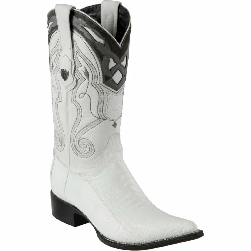 Men's western boots with a leather lining and a padded insoleMen's Wild West Ostrich Leg Skin 3X Toe Boot 2950528