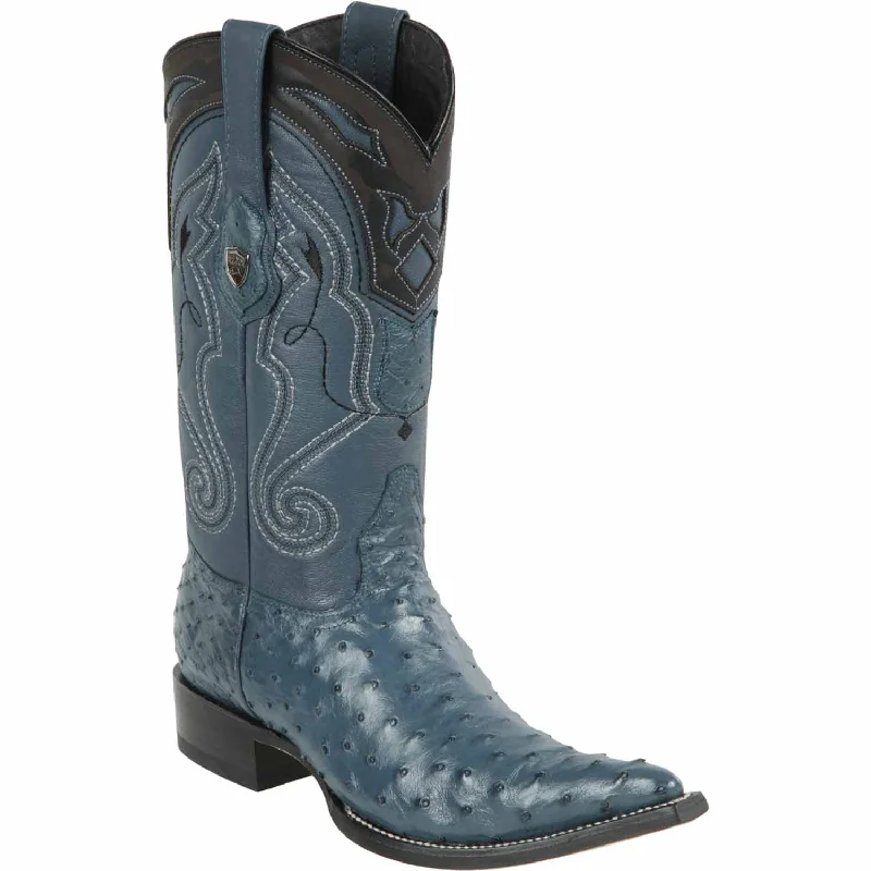 Vintage - style men's western boots with a square toe and spur ledgeMen's Wild West Ostrich Skin 3X Toe Boot 2950314