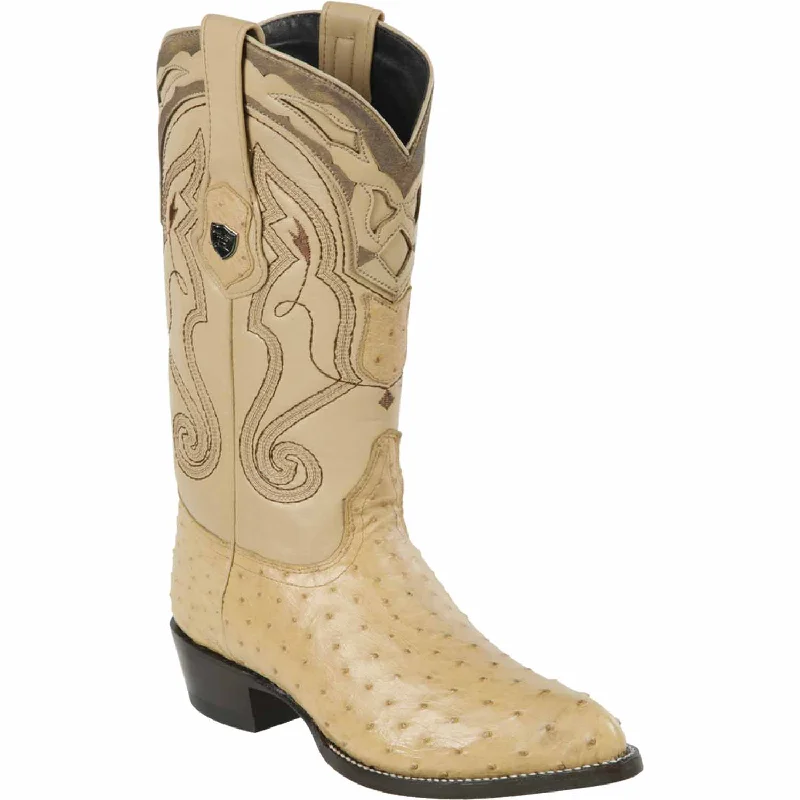 Men's western boots with a decorative concho belt and buckleMen's Wild West Ostrich Skin J Toe Boot 2990311