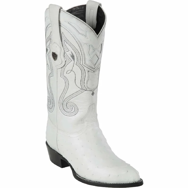 Men's genuine leather western boots with a snake - skin inlayMen's Wild West Ostrich Skin J Toe Boot 2990328