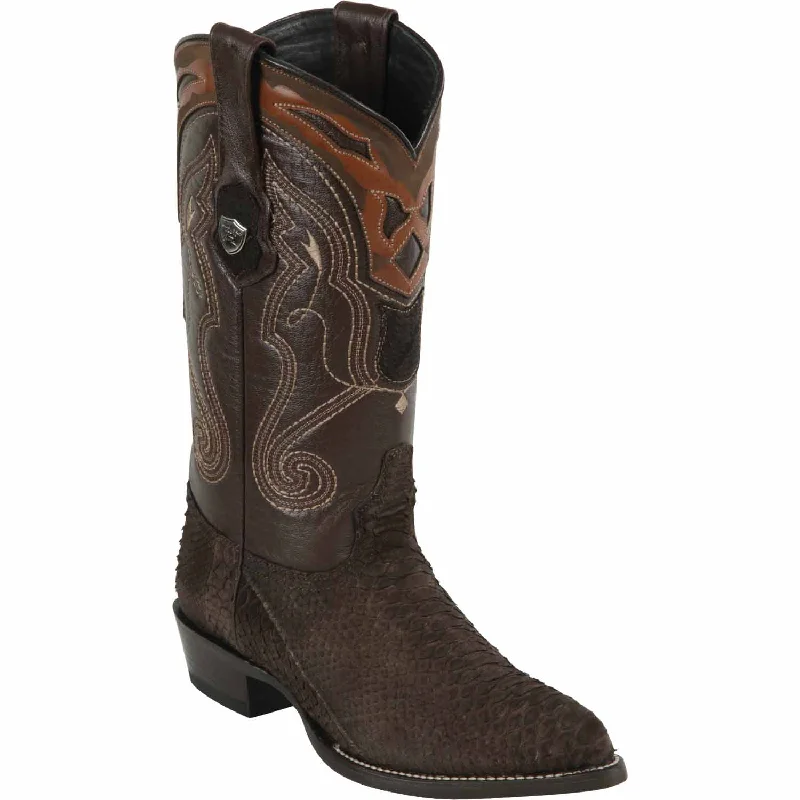 Men's western boots with a leather lining and a padded insoleMen's Wild West Python Skin J Toe Boot 299N5707