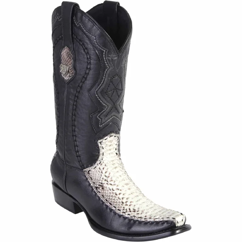 Alligator - embossed men's western boots for a bold statementMen's Wild West Python with Deer Dubai Toe Boot 279F5749