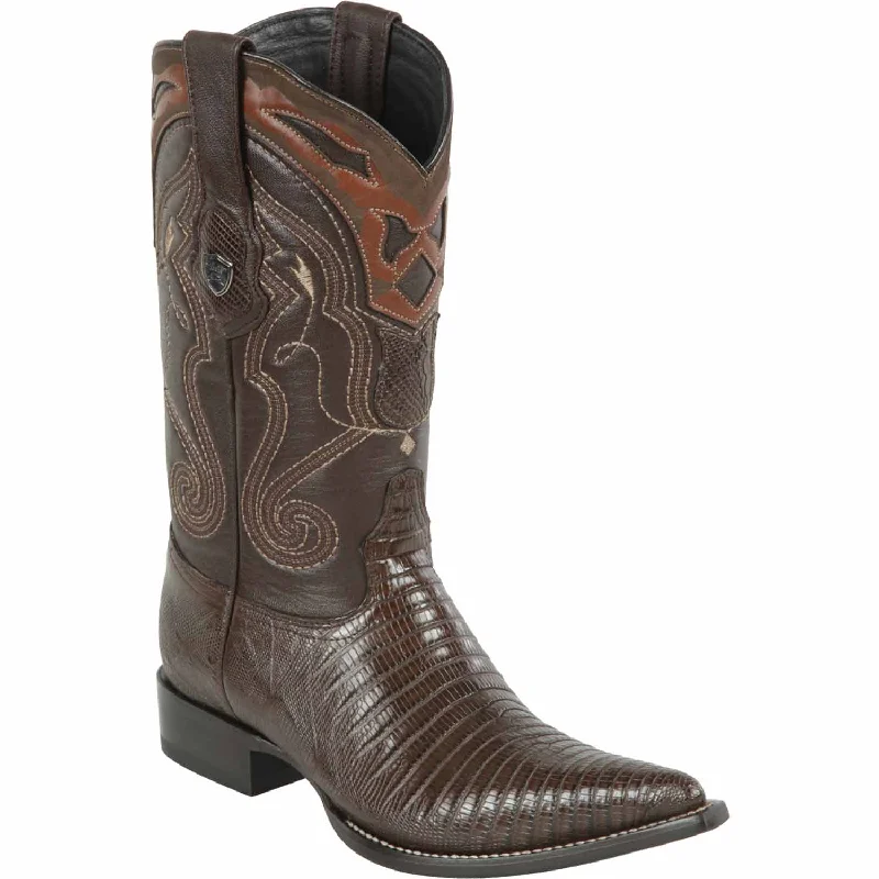 Men's western boots with a leather lining and a padded insoleMen's Wild West Teju Lizard Skin 3X Toe Boot 2950707