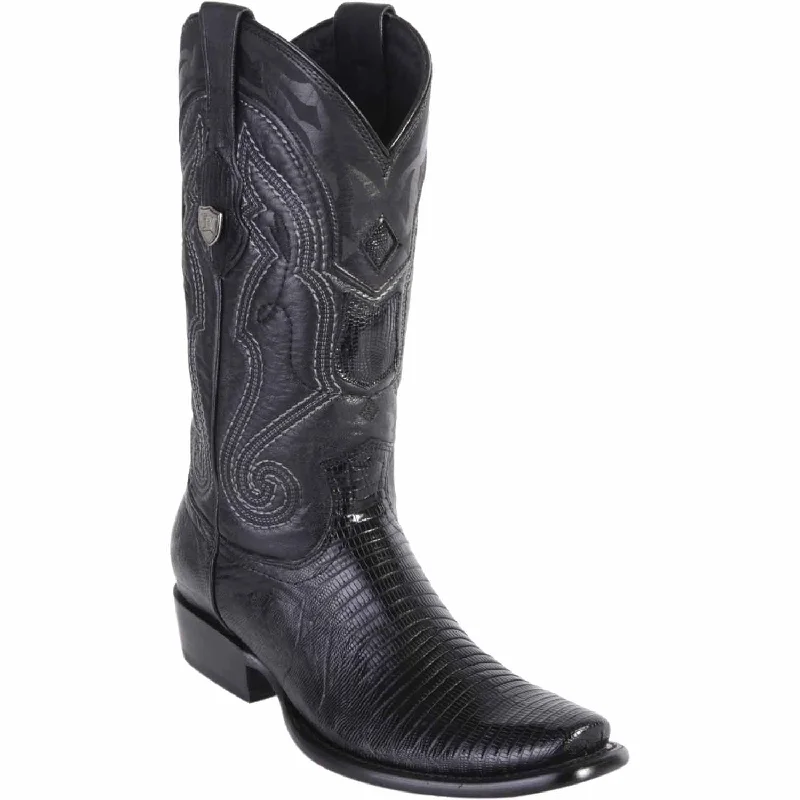 Alligator - embossed men's western boots for a bold statementMen's Wild West Teju Lizard Skin Dubai Toe Boot 2790705