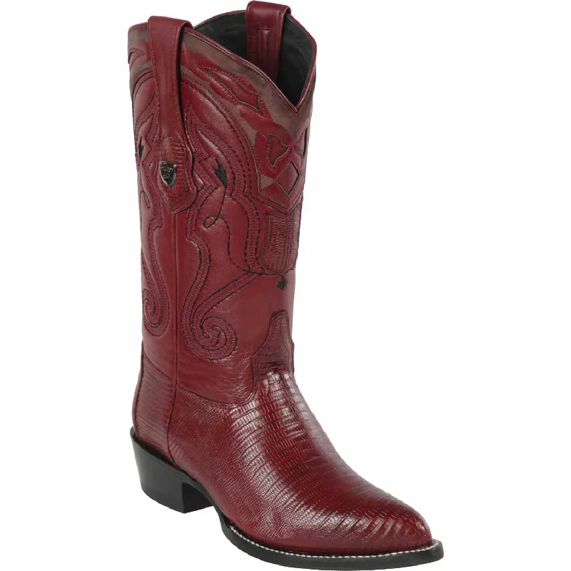 Men's western boots with a distressed leather finish for a rugged lookMen's Wild West Teju Lizard Skin J Toe Boot 2990706