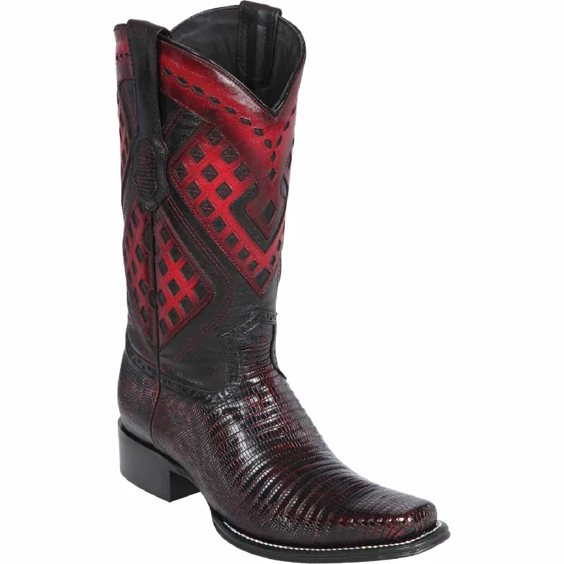 Vintage - style men's western boots with a square toe and spur ledgeMen's Wild West Teju Lizard Square Toe Boot 2760718