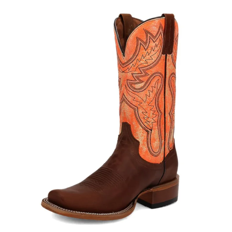 Men's western boots with a leather lining and a padded insoleDan Post Men's Rust & Orange Cutter Marchi Boots