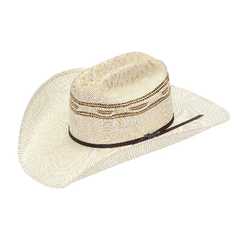 Men's western boots with a decorative concho belt and buckleTwister Tan 4.25" Brim Straw Hat