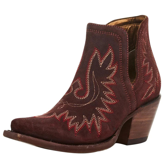 Men's western boots with a decorative inlay on the toe and heelAriat Ladies' Merlot Dixon Boot